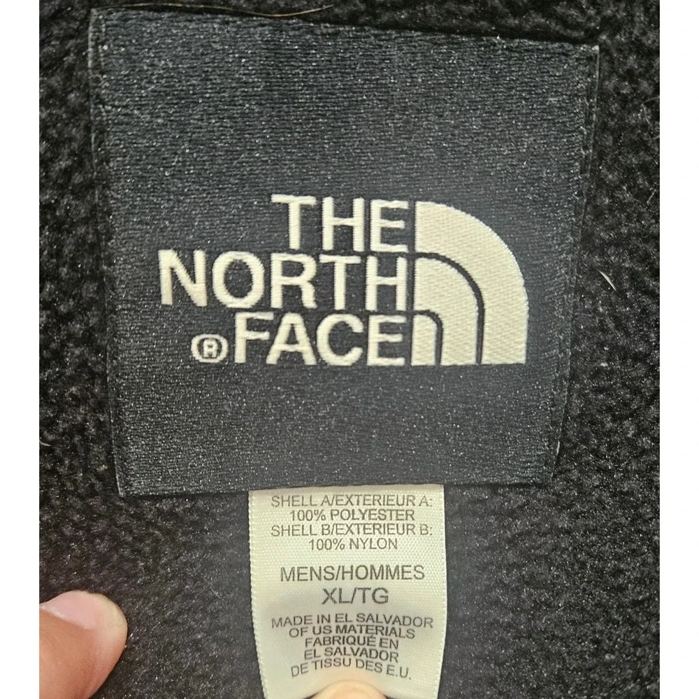 The North Face Denali Fleece Jacket Mens XL Black Full Zip Outdoor